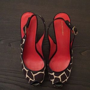 Banana Republic Animal Print Wedges
